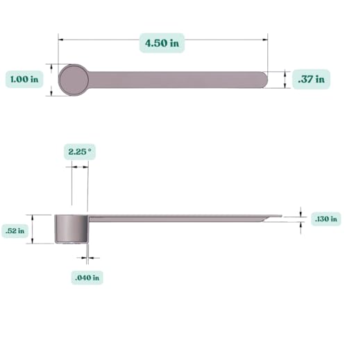 1 Teaspoon (1/3 Tablespoon | 5 mL) Long Handle Plastic Measuring Spoon for Coffee, Protein Powder, Pet Food, Spices, Grains, Dry Goods – Food-Grade BPA-Free (Pack of 25) (5 mL | 1 Teaspoon)
