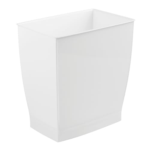 Plastic Spa Rectangular Trash (White / Pack of 1)
