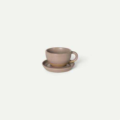 Ceramic Latte Art Mug With Saucer (Dusk)