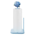 Blue Hydrangea Coquettish Cute Hydrangea Wooden Paper Towel Holder Blue Bathroom Countertop Accessories Kitchen Roll Stand Organizer Standing Apartment Decor Housewarming Gift (Blue Hydrangea)