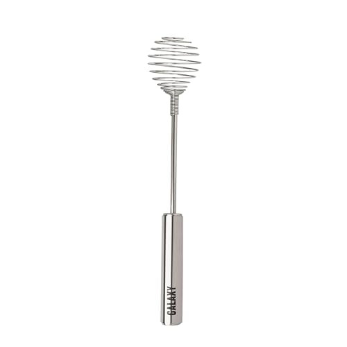 Spring Whisk Stainless Steel 10 Inch Galaxy Coil Whisker for Cooking Blending Mixing Stirring Whipping Whisking and Beating (10" Galaxy Coil Whisk)
