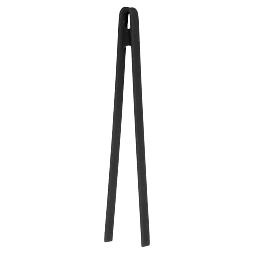 11.4" Silicone Toast Tongs (Black / 11.4")