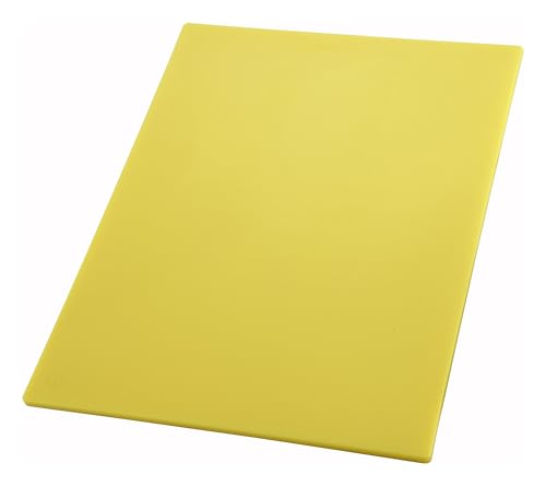 Heavy Duty Plastic Cutting Board (Yellow / 20"L x 15"W)