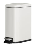 13 gal 50 L Metal Kitchen Trash Can with Lid (13.2 Gal-White)