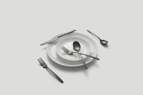Beacon Black Satin 45 (Black / 45-Piece Flatware Set)