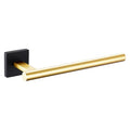 Bathroom Towel Bar Hand Towel Holders Wall Mount Toilet Kitchen Cabinet Paper Holder Stainless Steel Bath Hardware Black with Gold (Black Gold / 1 Pack)