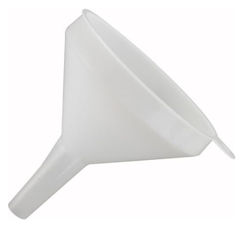 4 1 4" White Plastic Commercial Funnel (Medium)