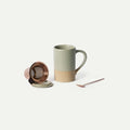 Ceramics Tea Cup with Loose Leaf Infuser (Thyme)