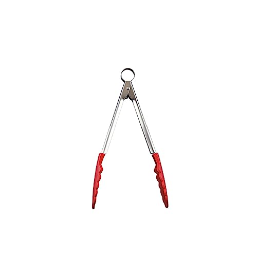 Silicone Tong 9.5" Red (Red / 9.5")