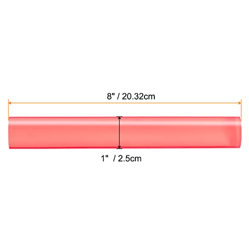 Acrylic Clay Roller 8 Inch x 1 Inch Solid Non (Pink / 8 Inch x 1 Inch)