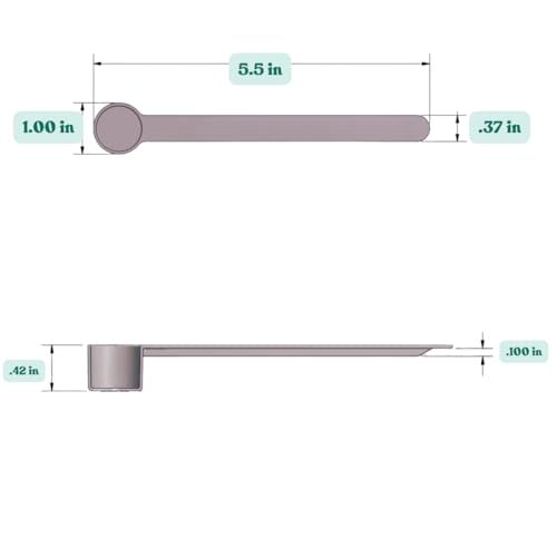 4 mL (3/4 Teaspoon) Long Handle Plastic Measuring Spoon for Coffee, Protein Powder, Pet Food, Spices, Grains, Dry Goods – Food-Grade BPA-Free (Pack of 100) (4 mL | 1/4 Tablespoon | 3/4 Teaspoon)