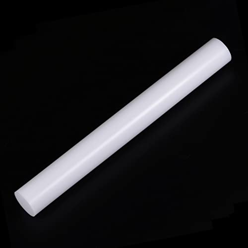 Acrylic Clay Roller 9 Inch x 1 Inch Solid Non (White / 9 Inch x 1 Inch)