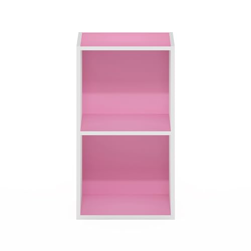 PASIR Book Shelf (White/Pink / 2-Cube)