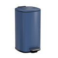 Bathroom Trash Can with Lid (Navy Blue / 2.4 gallons)