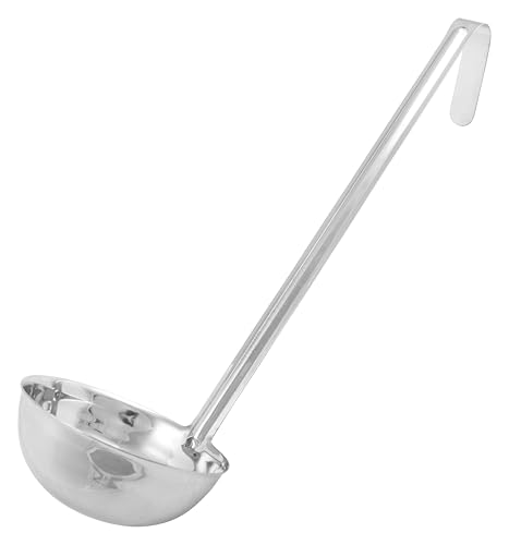 12 oz Red Prime Stainless Steel Ladle (12 Ounce / Prime / Stainless)