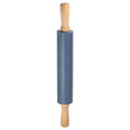Silicone Rolling Pins for Baking 17 Inch Wooden Handle Non Stick Rolling Pin Small Roller Playdough Rolling Pins for Dough Pizza Pastry Fondant Kitchen (Drak Blue / 43cm x 5.2cm)