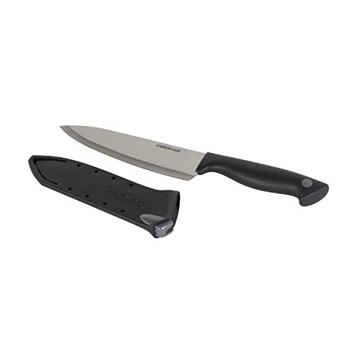 EdgeKeeper 6 Inch Chef Knife with Self (Black/Gray / 6" / Chef Knife)