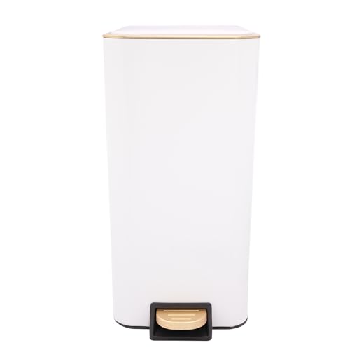 12L 3.17 Gallon Step Trash Can (White)