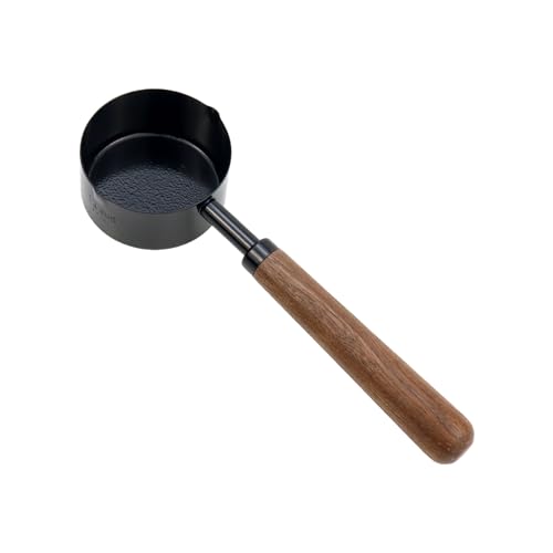 1 4 Cup Stainless Steel Measuring Cup with Wood Handle (1/4 Cup)