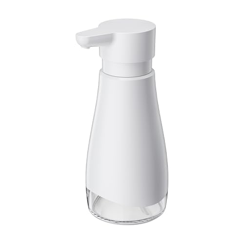 500 mL 17fl.oz Stainless Steel Liquid Soap Dispenser for Dish and Hand Soap (White)