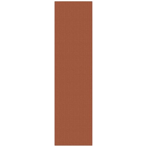 Orange Runners Rugs for Hallway 2.5'x10' (Burnt Orange/Tan / 2'8" x 10' (Runner))