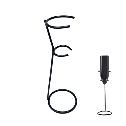 Frother Stand Kitchen Milk For Coffee Stainless Steel Stand Fits for Multiple Types of Coffee Frothers (Black)