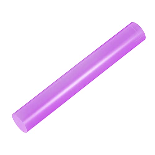Acrylic Clay Roller 7.28 Inch x 1 Inch Solid Non (Purple / 7.28 Inch x 1 Inch)