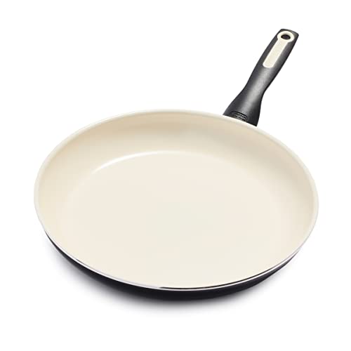 Rio Healthy Ceramic Nonstick 12" Frying Pan Skillet (12" Frying Pan Skillet / Black)