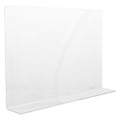 Acrylic Kitchen Sink Splash Guard 13.77 X 8.26 Inch Clear Water Barrier Panel for Countertop and Bathroom Sink Protection (35.00X21.00X5.00CM)