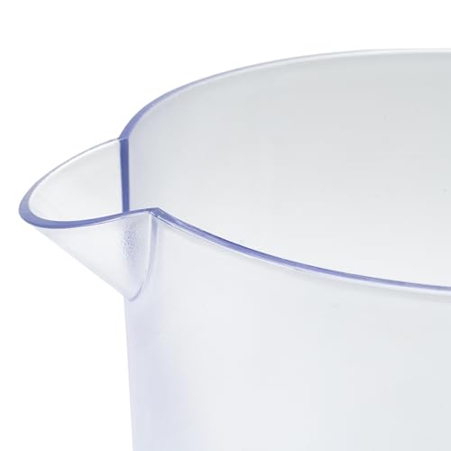 Heavy Duty 1 Gallon Plastic Pitcher with Lid (128 Ounces)