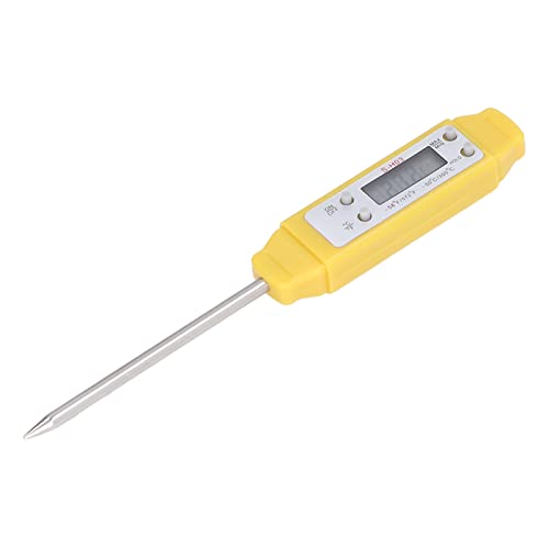Digital Food Thermometer Automatic Calibration Pen High Accuracy Electronic Pocket Thermometer Yellow Home and Family Appliance and Decor (Yellow)