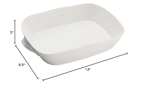 Sophie Conran White Medium Handled Rectangular Roasting Dish (White / Medium)