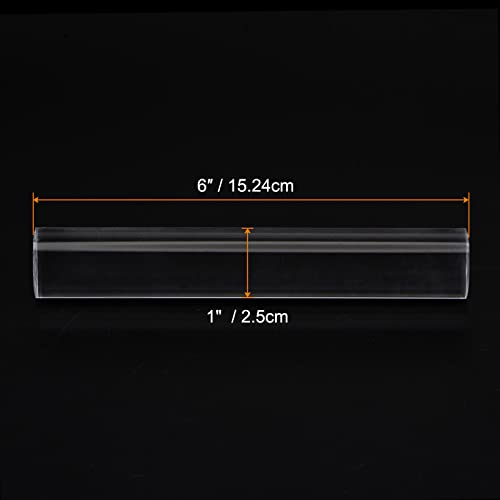 Acrylic Clay Roller 6 Inch x 1 Inch Solid Non (Transparent / 6 Inch x 1 Inch)