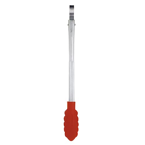Silicone Tong 9.5" Red (Red / 9.5")