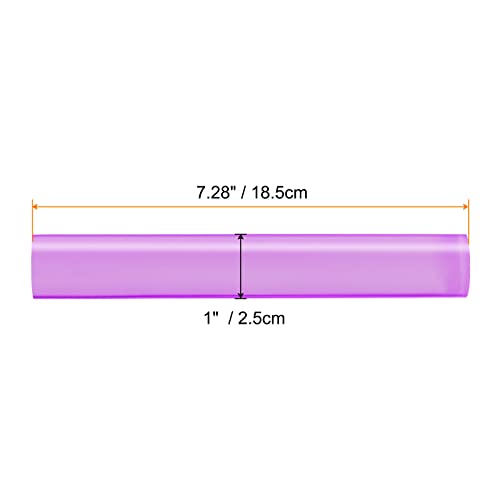 Acrylic Clay Roller 7.28 Inch x 1 Inch Solid Non (Purple / 7.28 Inch x 1 Inch)