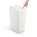 Bathroom Trash Can with Lid (White, 1 Pack)