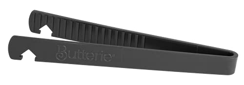 Toaster Tongs With Oven Rack Hook (Gray)