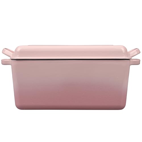 Enameled Cast Iron Dutch Oven (Pink)