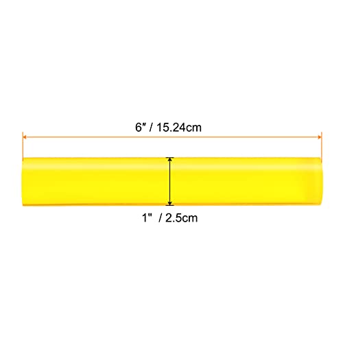 Acrylic Clay Roller 6 Inch x 1 Inch Solid Non (Yellow / 6 Inch x 1 Inch)