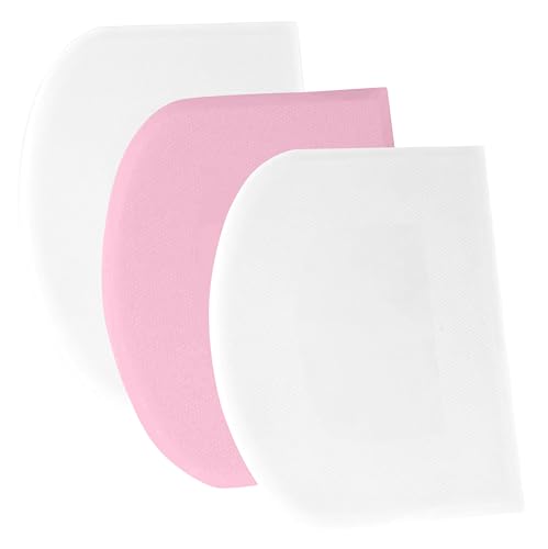 Dough Scraper Bench Scraper (33x20cm/13x7.9" / White+Pink+White)