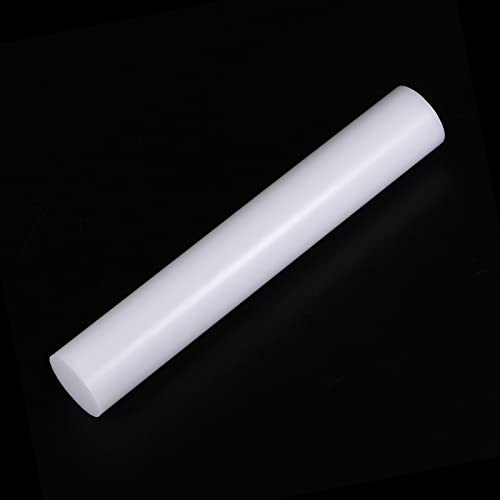 Acrylic Clay Roller 6 Inch x 1 Inch Solid Non (White / 6 Inch x 1 Inch)