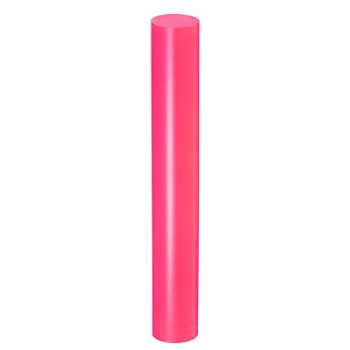 Acrylic Clay Roller 7.28 Inch x 1 Inch Solid Non (Rose Red / 7.28 Inch x 1 Inch)