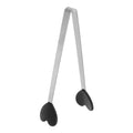 Mini Food Tongs 5.3" Heart Shape Stainless Steel with Silicon Tips Small Cooking Tongs Kitchen Food Tongs Serving Tongs for Cooking Grilling BBQ Barbecue Kitchen (Black)
