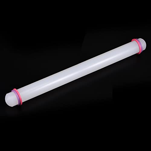 Fondant Rolling Pin 20 Inch x 1.38 Inch Adjustable Guide Rings Non (20 Inch x 1.38 Inch)