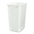 Double Pullout Garbage Trash Cans for Kitchen Cabinets (1 Pack / White)