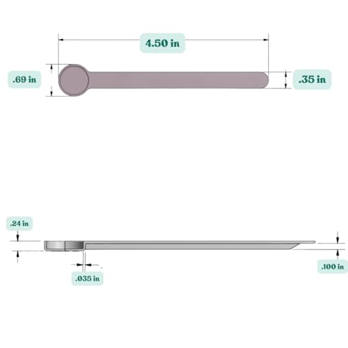 1 mL (1 CC) Long Handle Plastic Measuring Spoon for Coffee, Protein Powder, Pet Food, Spices, Grains, Dry Goods – Food-Grade BPA-Free (Pack of 25) (1 mL | 1 cc)