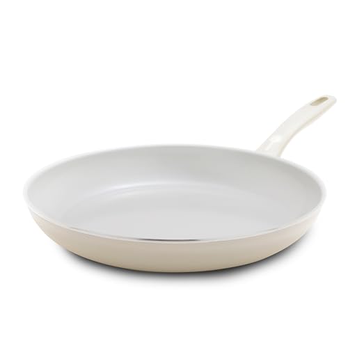 Dover 12” Frying Pan Skillet (12" Frying Pan Skillet without Spatula / Cream White)