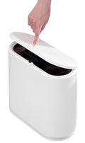10L Rectangular Plastic Trash Can (10L Cream White)