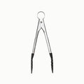 PICCOLO Stainless Steel 7 Inch Silicone Mini Tongs (7" / Black)