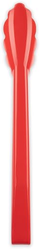 salad tongs 12 in (11.75 Inches / Pack of 1 / Red)